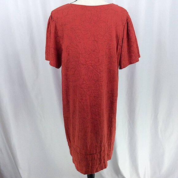 Nicole Miller Original Women’s Shift Dress Size XXL Linen Blend Short Sleeve - Picture 3 of 8